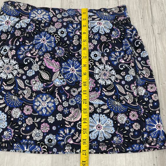 Talbots Everyday Yoga Floral Mid Rise Elastic Waist Above Knee Stretchy Skort - Picture 7 of 10